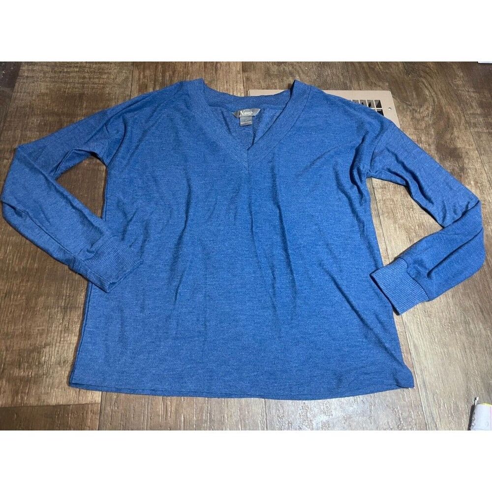 Natural Reflections Sweater Adult Small S Blue Pull Over Long Sleeve